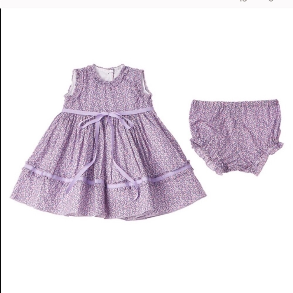 Baby CZ Purple and Pink Formal Dress